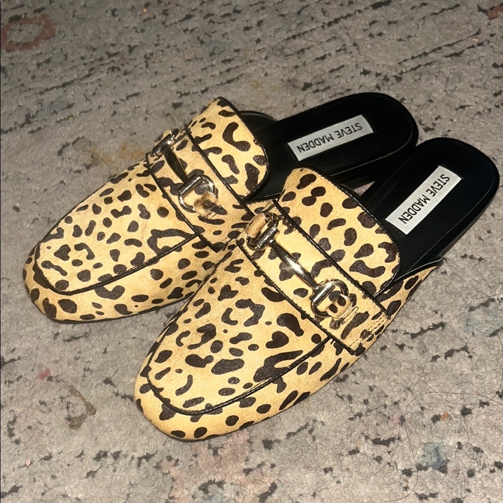 Steve Madden Riley  Animal Print Women's Loafers
